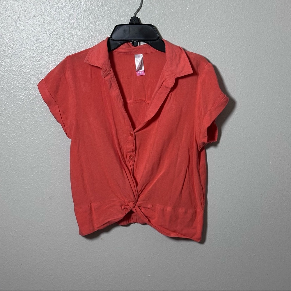 No Boundaries Women‎ Orange Crop Top Size XS.